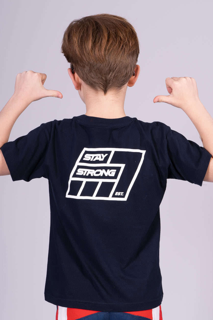 7 GRID / TEE / KIDS / NAVY