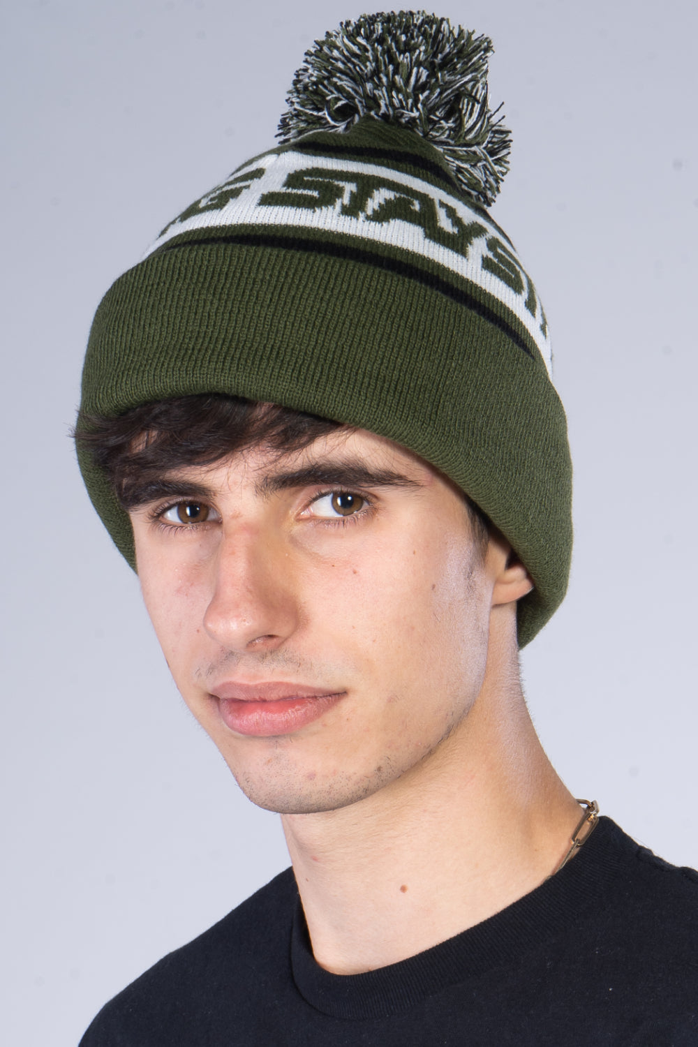 BOBBLE / BEANIE / CUFF / ARMY GREEN