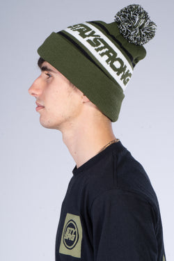 BOBBLE / BEANIE / CUFF / ARMY GREEN