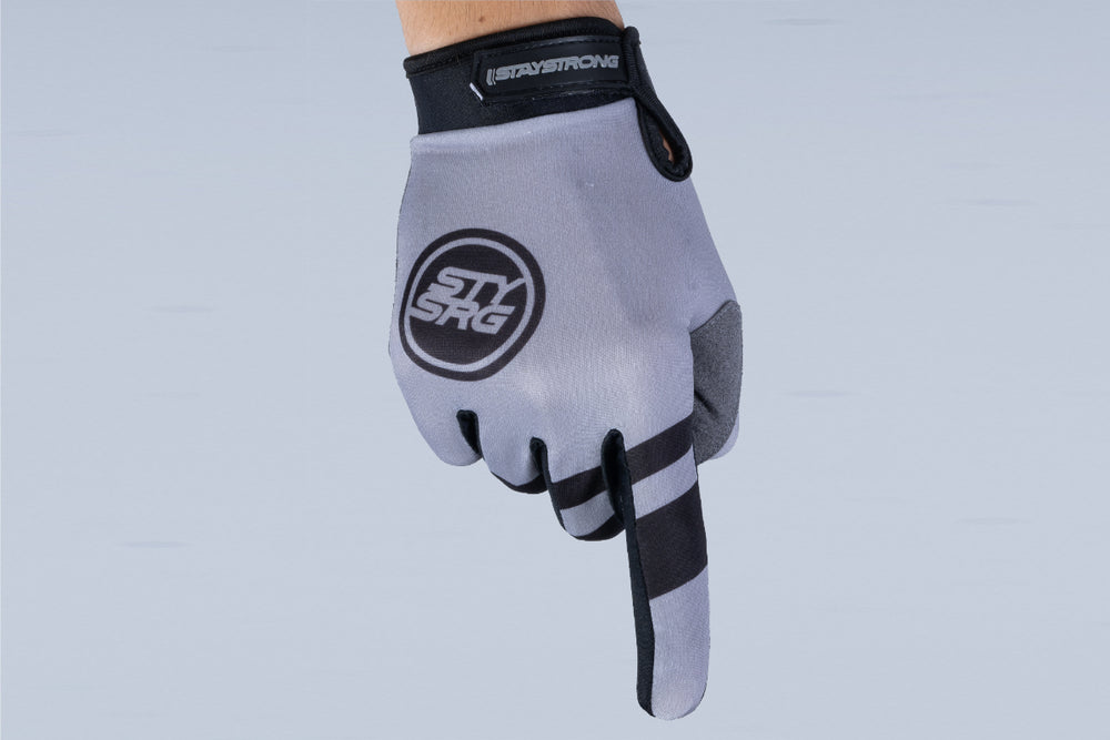 CHEVRON / GLOVES / ADULT / GREY