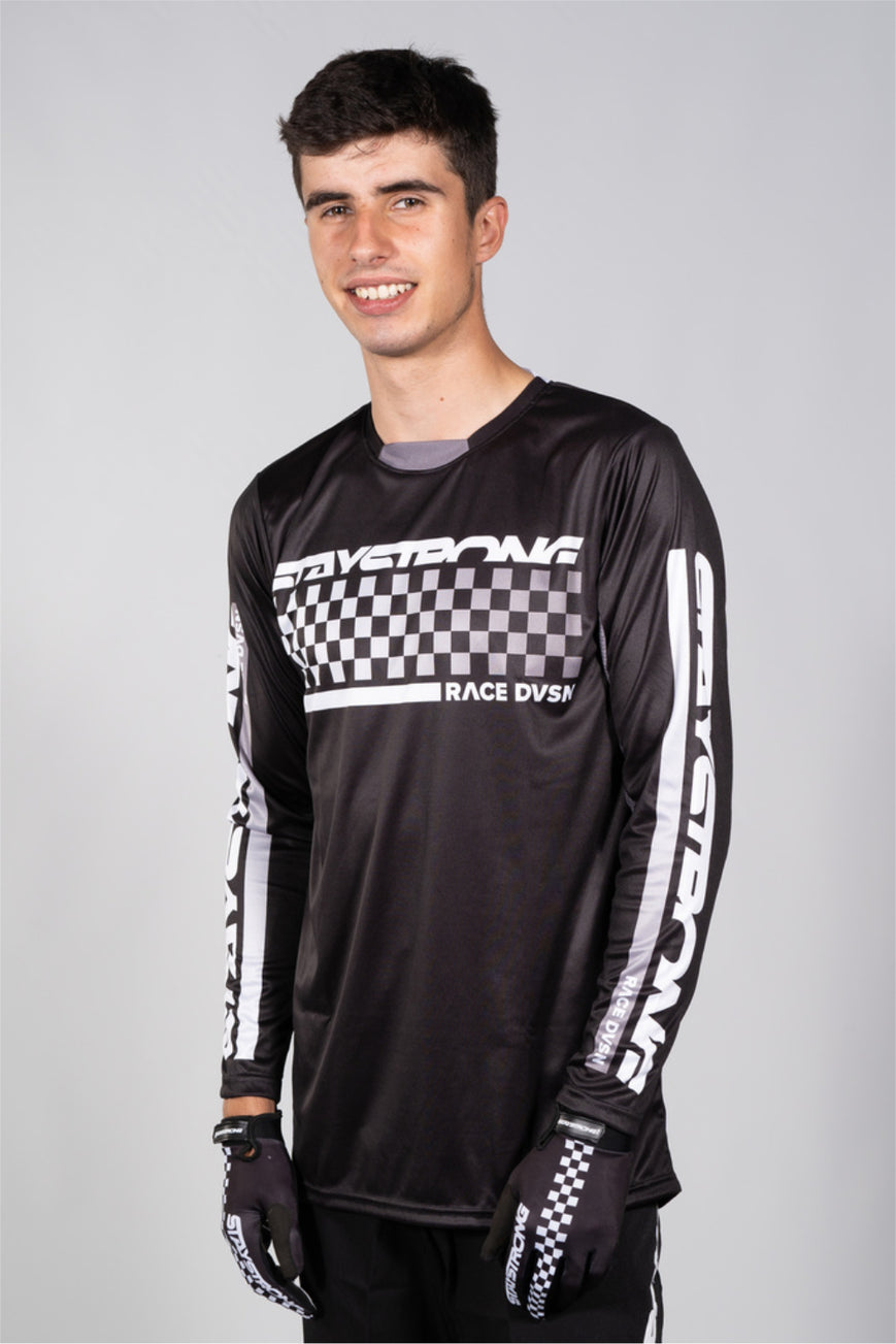 CHECKER / RACE JERSEY / ADULT / BLACK