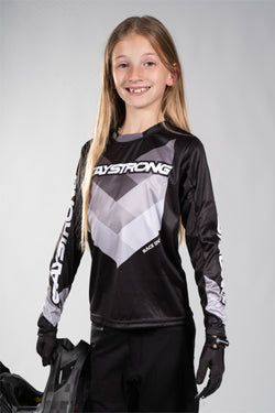 CHEVRON / RACE JERSEY / KIDS / BLACK