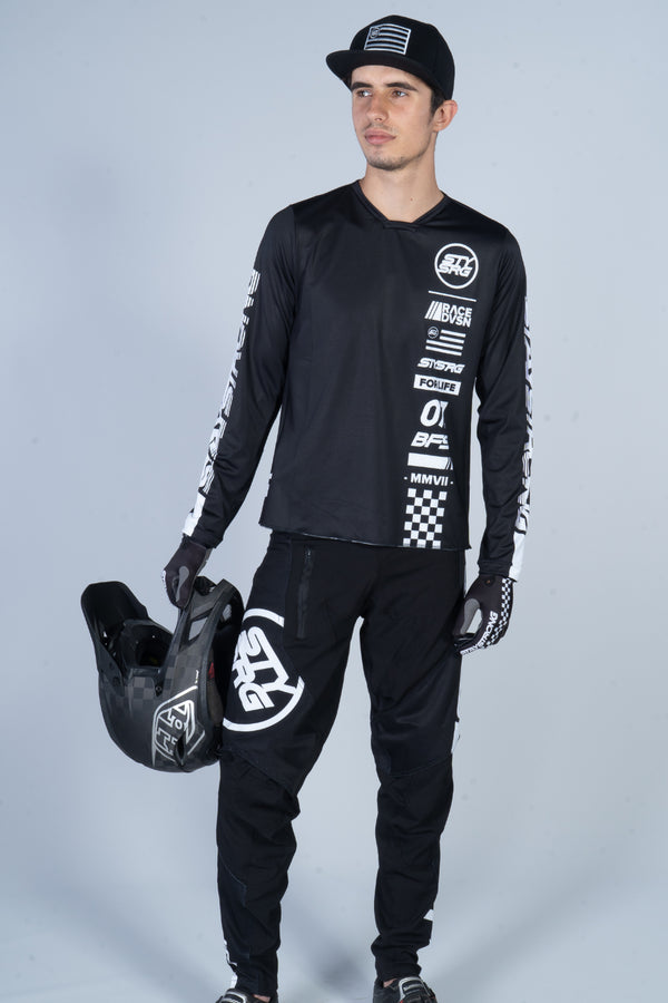 2020 STAY STRONG / RACE PANTS / ADULT / BLACK WHITE
