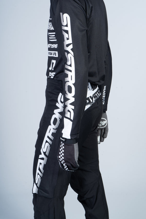 2020 STAY STRONG / RACE PANTS / ADULT / BLACK WHITE
