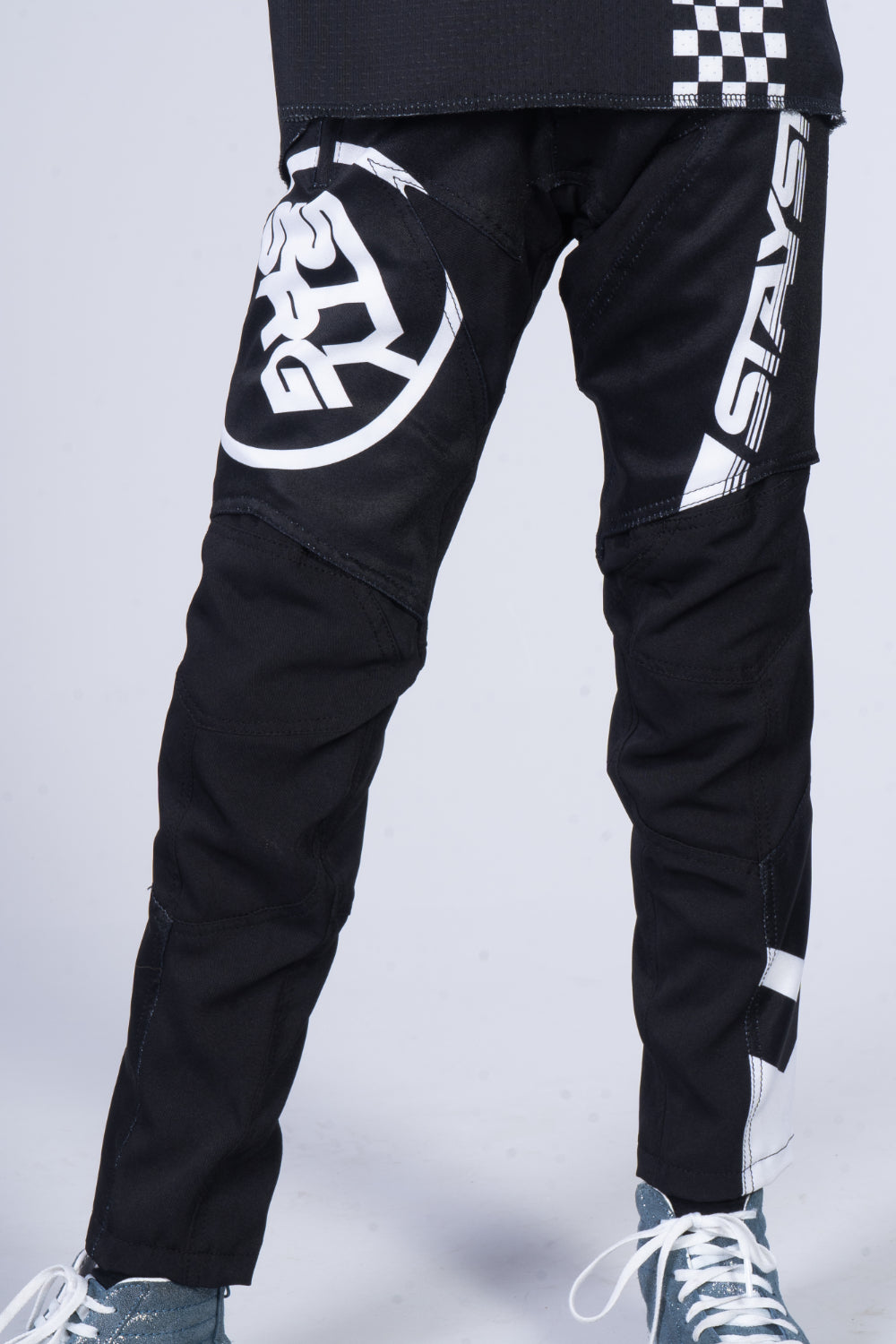 2020 STAY STRONG / RACE PANTS / KIDS / BLACK WHITE