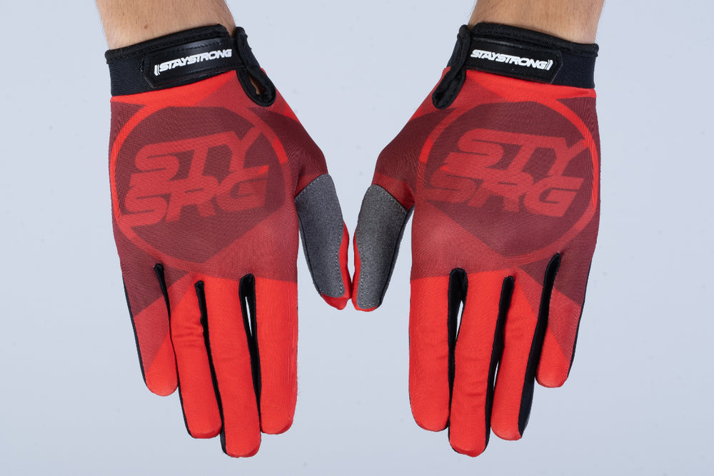 TRICOLOUR / GLOVES / ADULT / RED