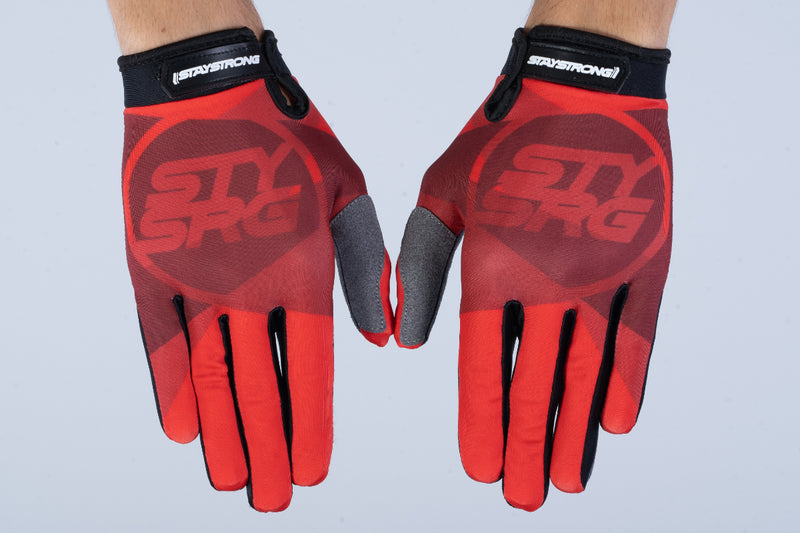 TRICOLOUR / GLOVES / YOUTH / RED