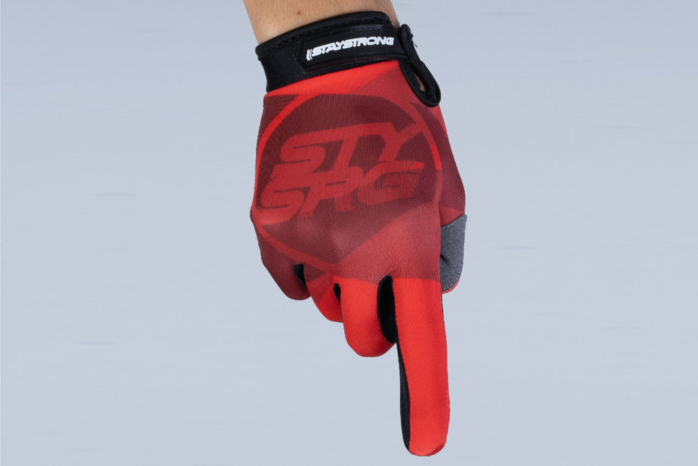 TRICOLOUR / GLOVES / ADULT / RED
