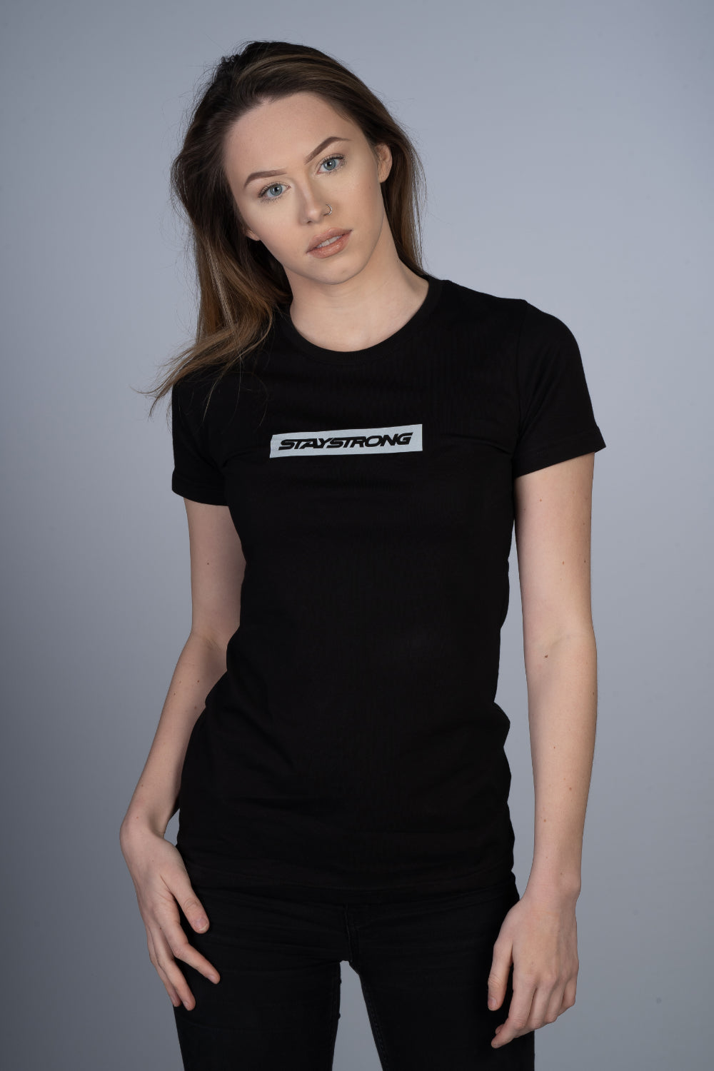 WORD BOX REFLECTIVE / TEE / LADIES / BLACK