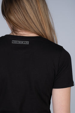 WORD BOX REFLECTIVE / TEE / LADIES / BLACK