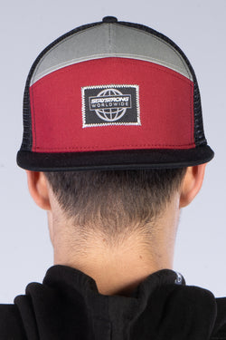 WORLD WIDE / SNAPBACK / HEADWEAR / BLACK/MAROON